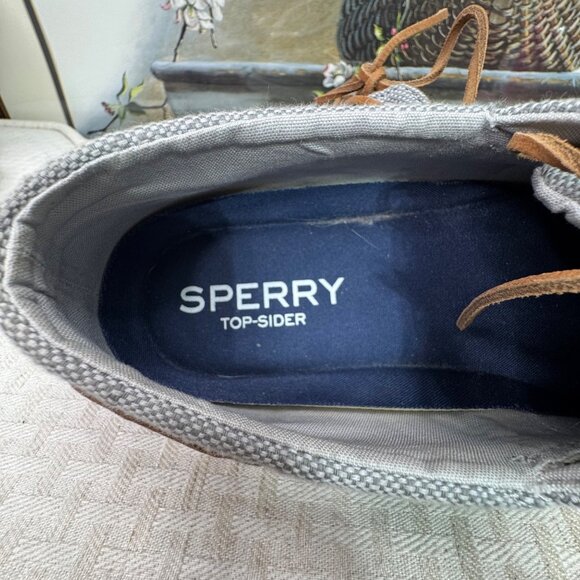 Sperry Top-Sider Mens Size 8.5 Gray Boat Shoes classic casual wear - Picture 4 of 7